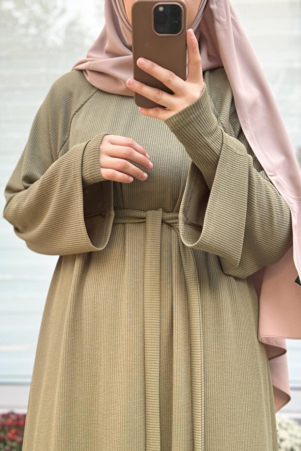 Kuğu Triko Elbise- Ada Çayı - 1