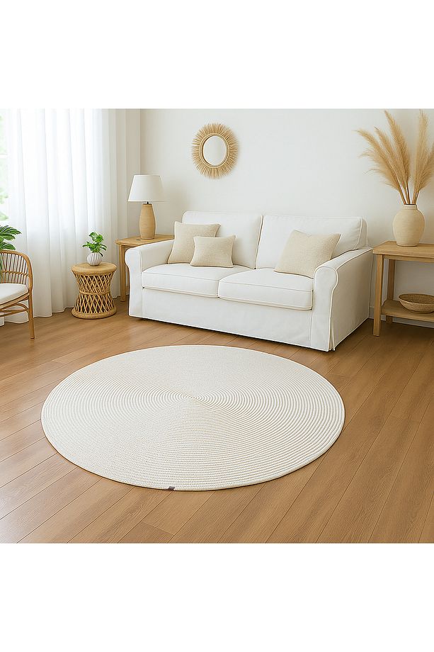 Jüt Tabanlı Hasır El Örme Bohemı Kilim - 1