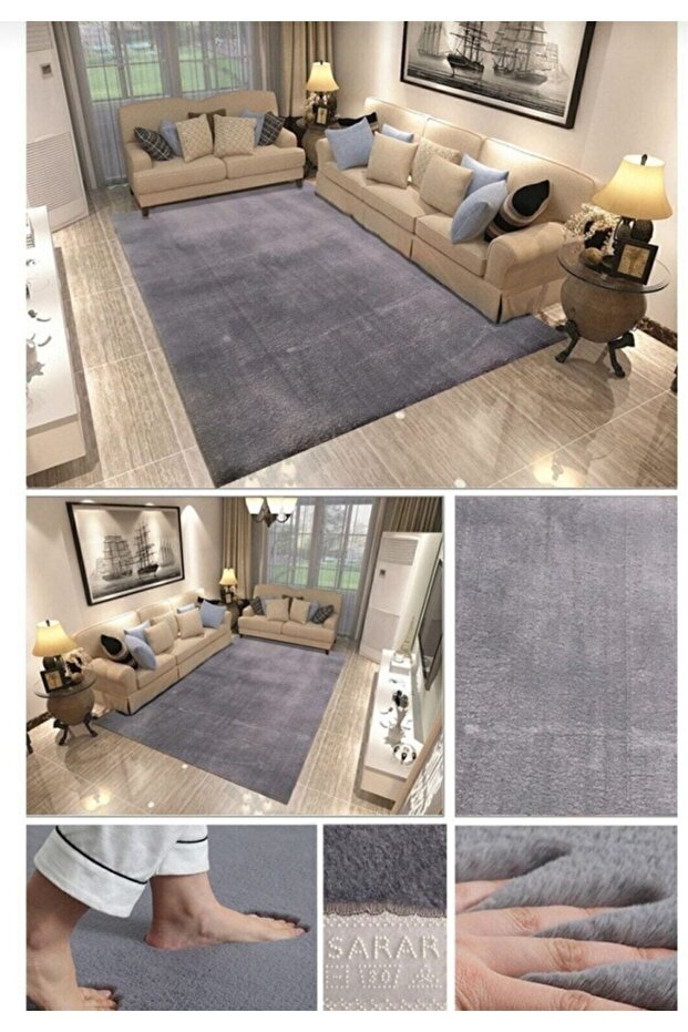 سجادة سيريا هالو، سجادة قطيفة، سجادة أرضية غير قابلة للانزلاق، سجادة أرضية ناعمة من سيريا - 1