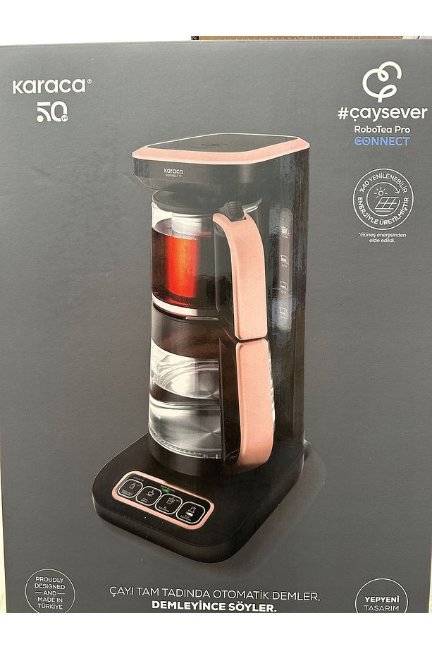 Çaysever Robotea Wi-fi Li 4 In 1 Konuşan Otomatik Cam Çay Makinesi Su Isıtıcı Filtre Kahve Hazırlama - 7