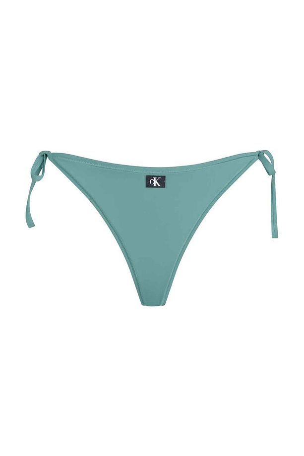 Kadın String Side Tie Swim Bottom - Aqua - 1