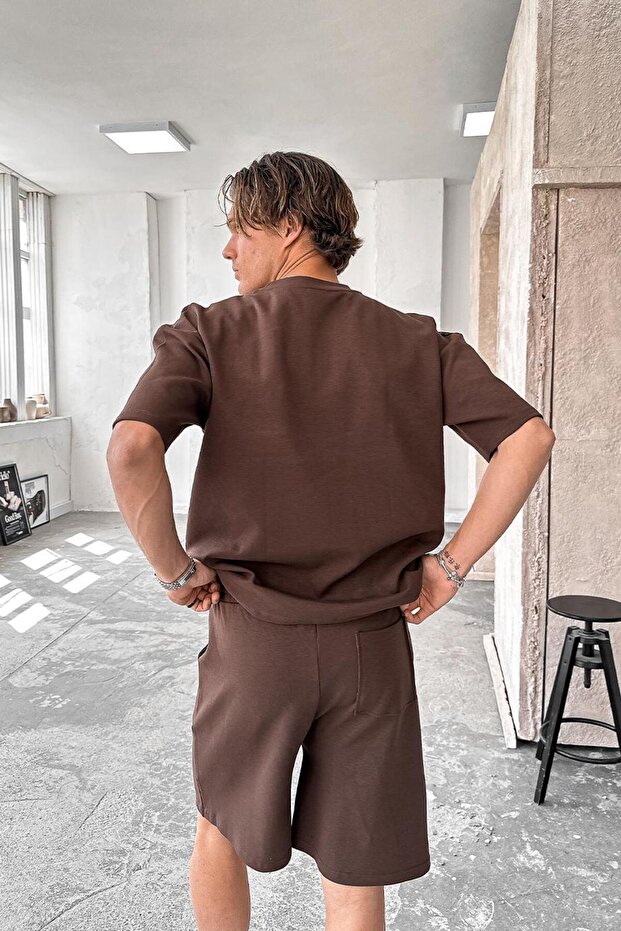 Kahverengi Cozy Premium Basic Şort - 5