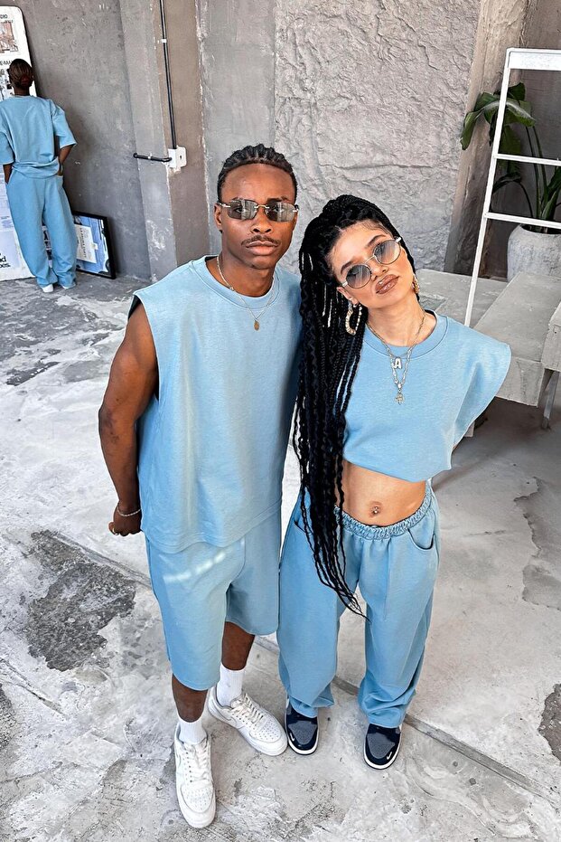 Bebe Mavisi Cozy Premium Basic Atlet - 1