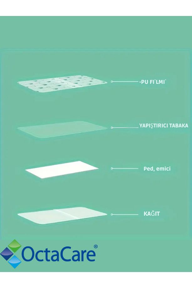 Şeffaf Pedli Su Geçirmez Yara Örtüsü 9cm X 20cm 10 Adet Tekli Steril Paket - 5