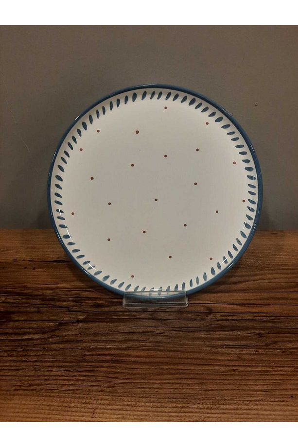 KERAMİKA 22 CM PASTA TABAĞI 6 ADET NORDIC PARLAK - 5