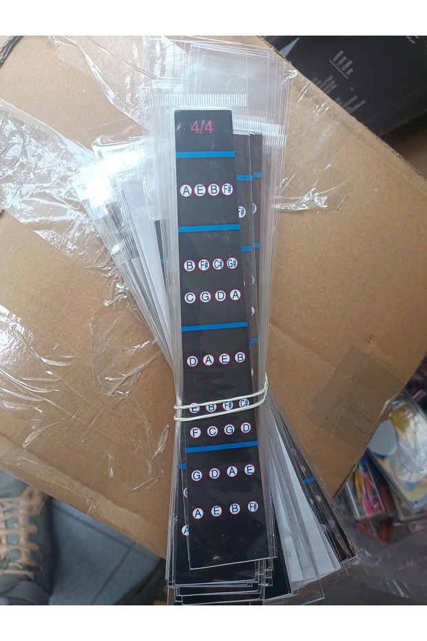 f808 model 4/4 keman için 1 adet nota yapıştırma sticer (1 adet) - 1