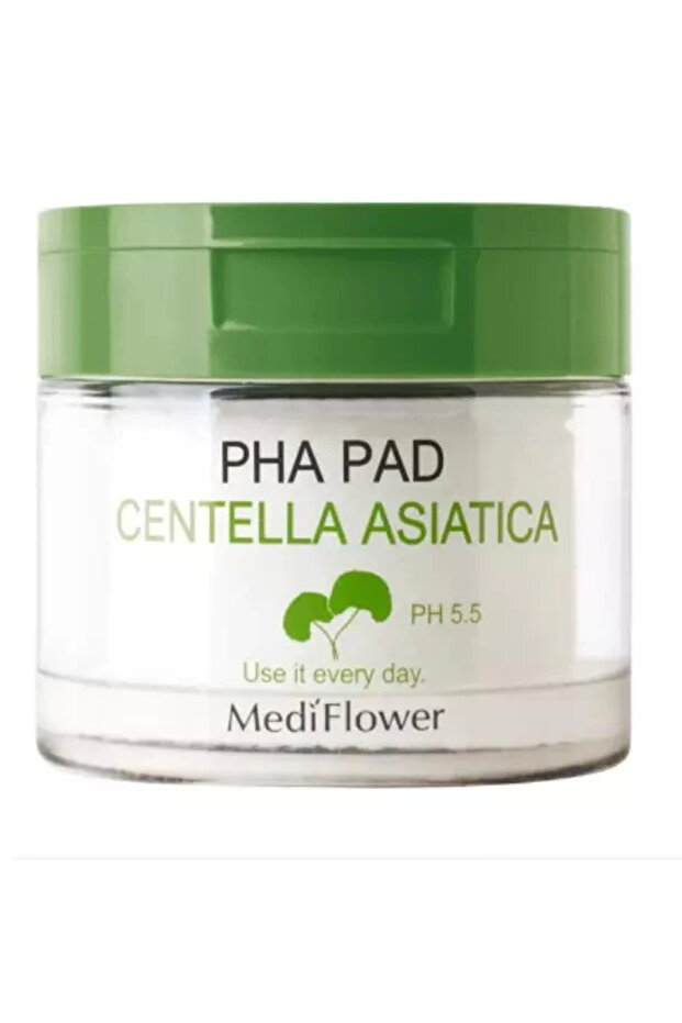 Medi Flower Centella Asiatica PHA Peeling Pad 60 pc/180 ml