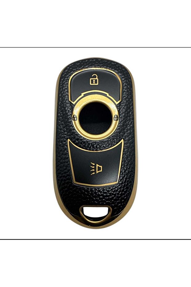 Opel Astra K and Insignia Grand Compatible Keyless Start Nano Key Case Black Gold Color