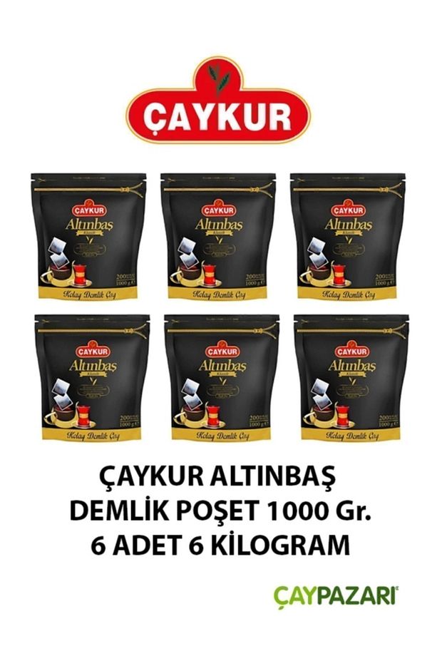 Altınbaş Klasik Siyah Kolay Demlik Poşet Çay 6'lı 200 X 5 G - 1