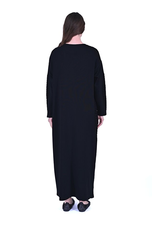İNVEE 7060 Siyah Triko Elbise - 3