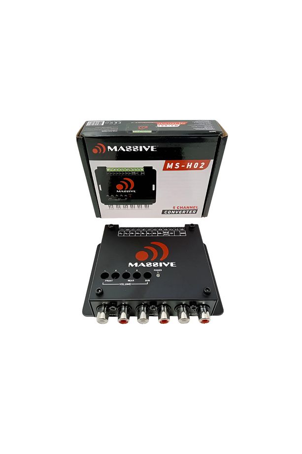 MASSİVE PROFESYONEL 5 KANAL DECK ÇEVİRİCİ 3 AMFİ ÇIKIŞ TETİKLEMELİ ANFİ DÖNÜŞTÜRÜCÜ MS-H02 CONVERTER - 5