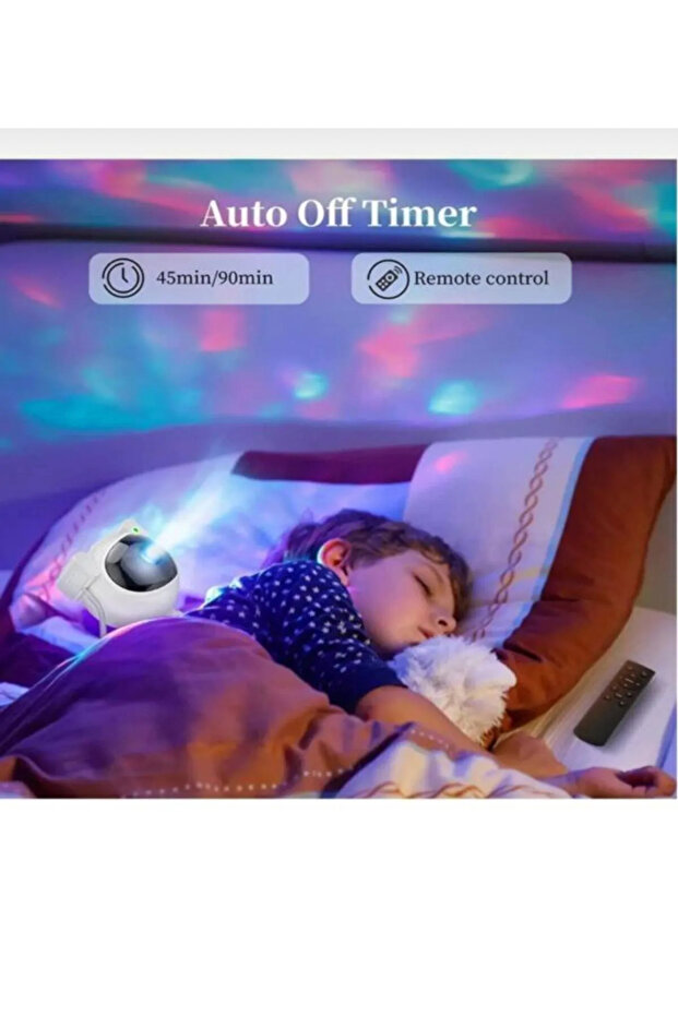 Astronot Projektör Led Işık Lazer Galaxy 360 Yıldız Projeksiyon Aurora Bulutsusu Çocuk Gece Lambası - 6