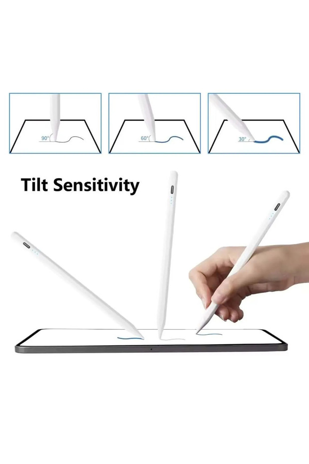 Stylus Pen Dokunmatik Tablet Kalemi iOS Android Windows Uyumlu Type-C - 2