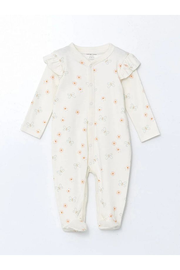 LCW baby Ekru Organik Pamuk Kız Bebek Hastane Çıkış Seti - 2