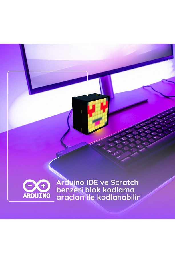LEDBOX: Yapay Zekalı, İnternete Bağlı Sese Duyarlı Pixel Art LED Kutusu Kodlama Seti - 6