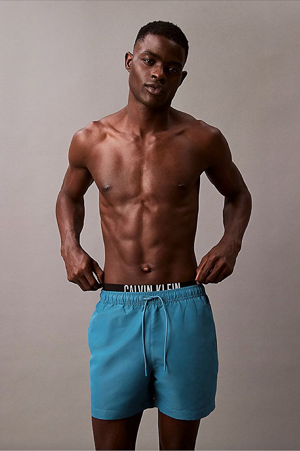 Double Waistband Swim Shorts - Intense Power - 5