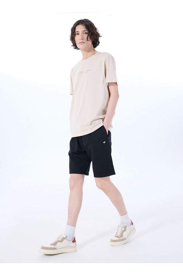 Sweat Şort, S, Siyah - 1