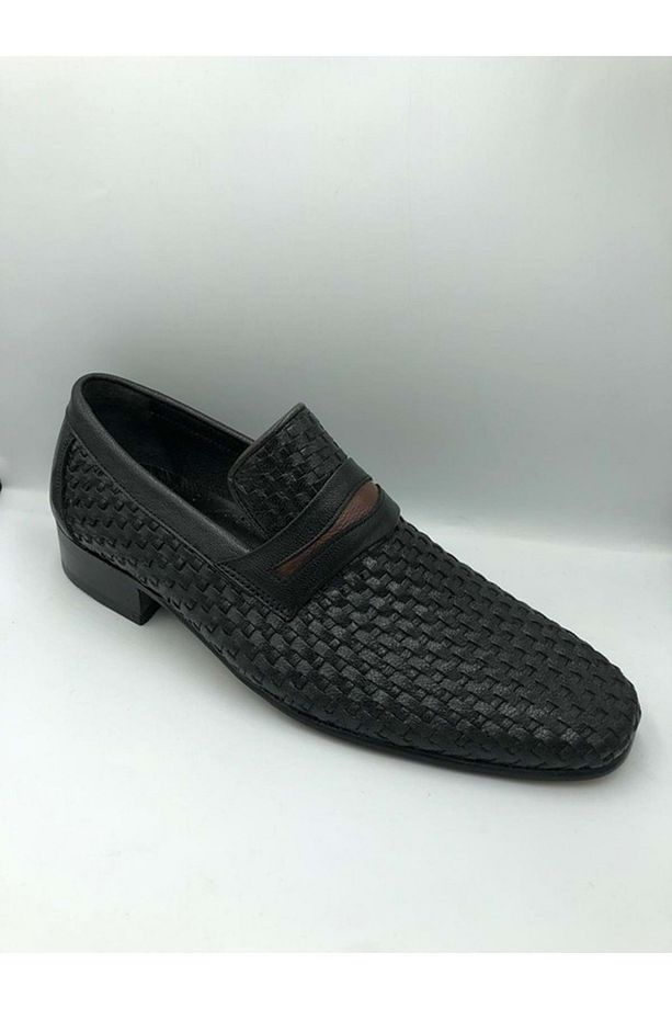 Moda Ayakkabı 5418 Içi Dışı Hakiki Deri Kösele Taban Erkek Ayakkabı - 1