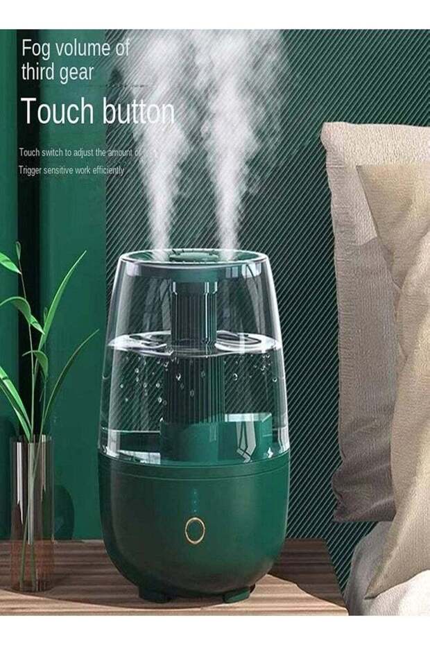 6.8L smart air humidifier,easy to fill,noise reduction,with aromatherapy function,for bedroom,green - 5
