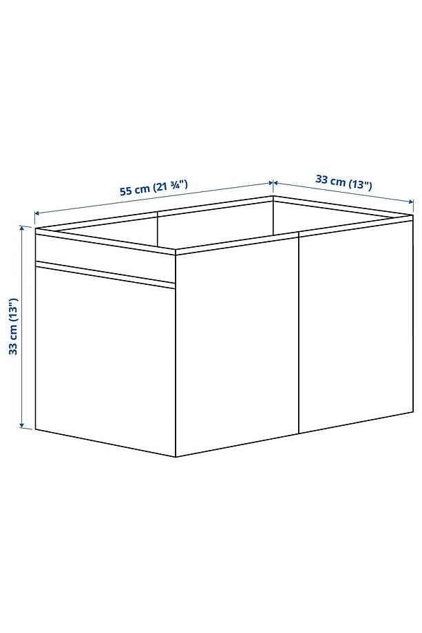 Kaliteli Çok Amaçlı Düzenleme Kutusu 55x33x33 Cm İkea Saklama Kutusu Polyester Bej Düzenleyici - 3