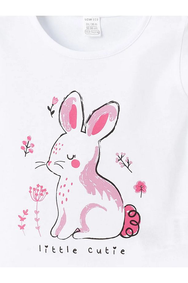 LCW ECO Kız Bebek Şortlu Pijama Takımı - 3