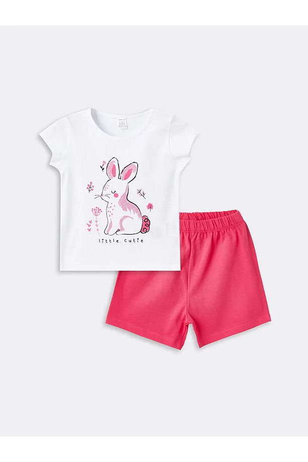 LCW ECO Kız Bebek Şortlu Pijama Takımı - 1