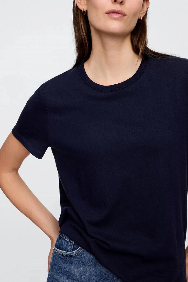 V-SS Fav Crew Solid Kadın Tişört - 2