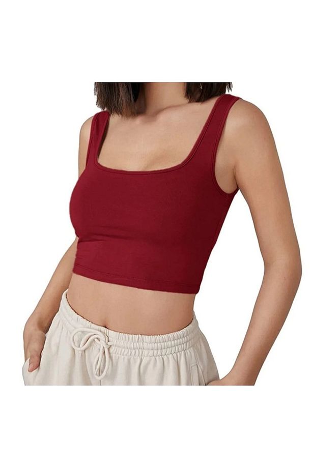 Crop Askılı Basic Atlet - 2