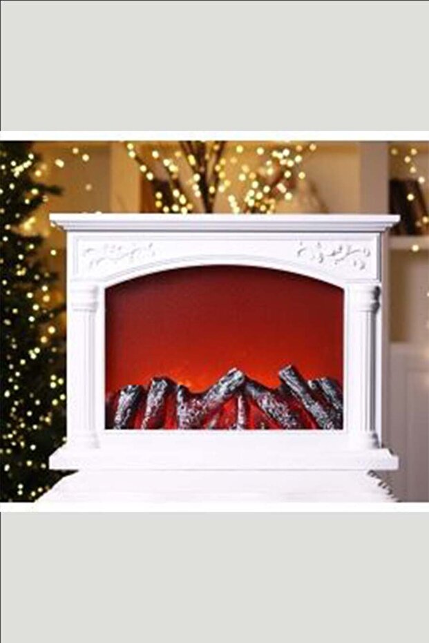 ديكور مصباح LED مضيئة على شكل مدفأة 56×40 سم