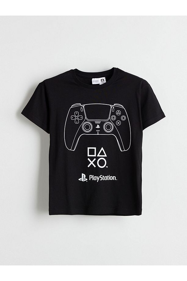 LCW ECO Bisiklet Yaka PlayStation Baskılı Erkek Çocuk Şortlu Pijama Takımı - 2