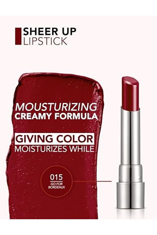 Sheer Up Lipstick 015 Go For Bordeaux - 6