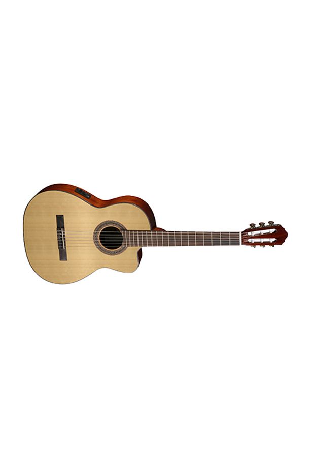 Elektro Klasik Gitar, Open Pore, Ladin Kapak, Arka - 1