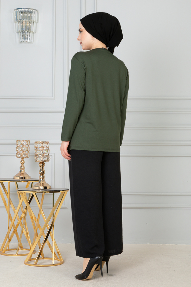 Kadın Penye Bluz - 7