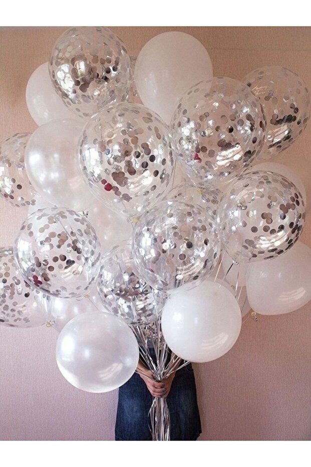 ŞEFFAF KONFETİLİ BALON - 1