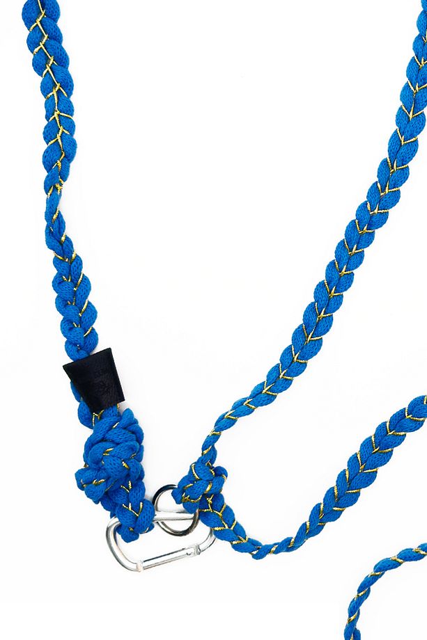 Yumuşak Doku Mavi Köpek Hands Free Koşu Ve Yürüyüş Gezdirme Kayışı Tasması - 3