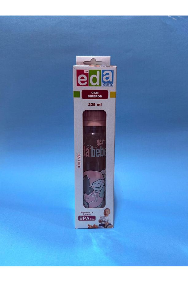 Lüks Eda Cam Biberon 225ml Pembe Renk - 2