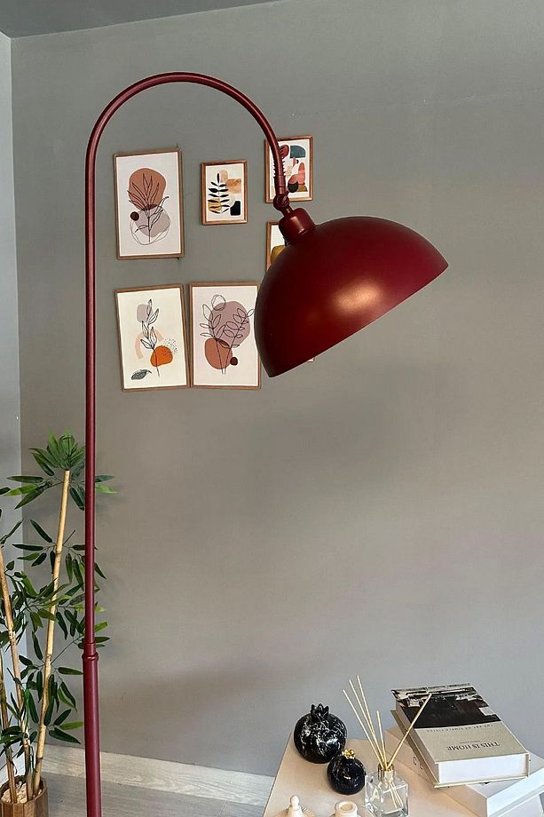 Daisy İkili Paket Vişne Çürüğü Avize+Lambader Salon Kuaför Cafe Dekoratif Aydınlatma Pastane - 3