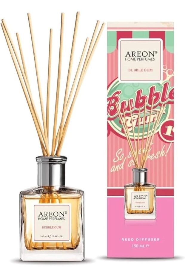 Home Perfume Reed Diffuser 85ml 10 Rattan Reeds - Bubble Gum