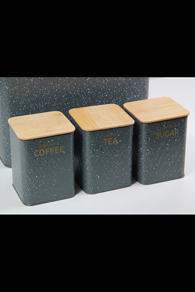 Aisha bread box with storage jars - 6