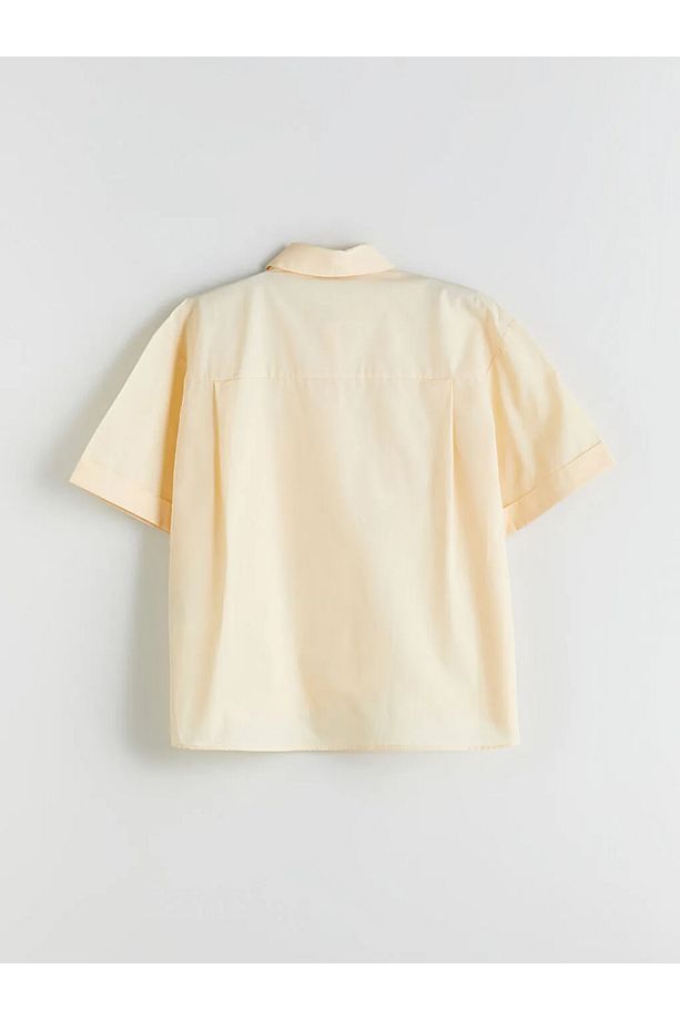 LCW Vision Sari Oversize Poplin Kadın Gömlek - 2