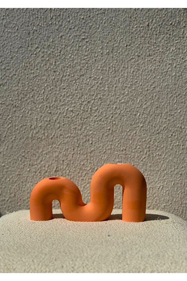 Şamdan M şeklinde 2 mum bölmeli şamdan - 2