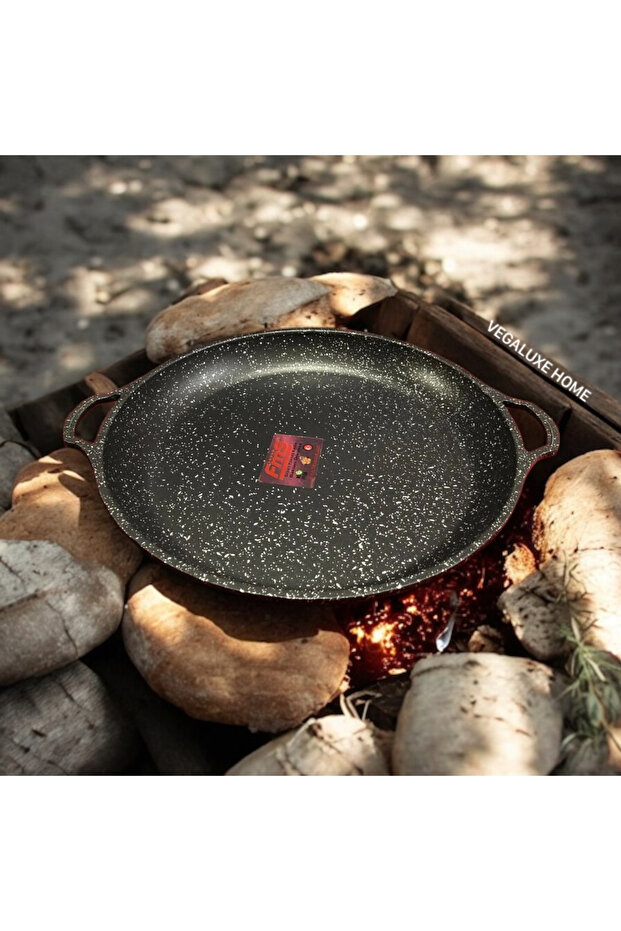 DÖKÜM GÖZLEME ÇİFT KULP 36 CM SİYAH - 1