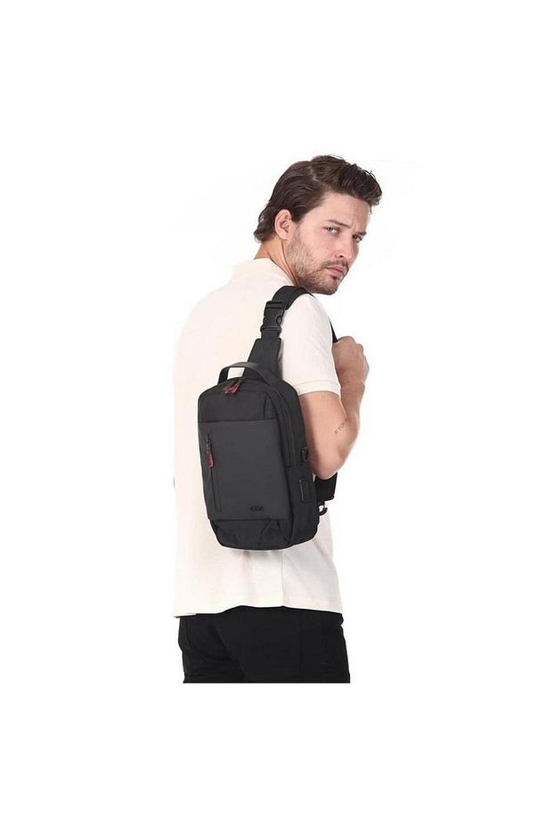 Ççs London 31289 Çapraz Sırt ve Göğüs Çantası Siyah - 2