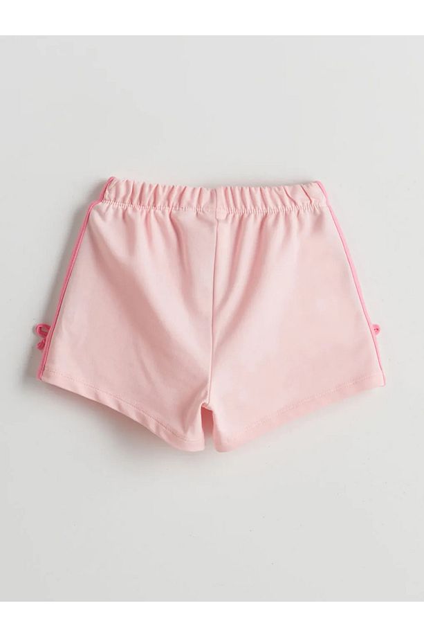 LCW Kids Pembe Beli Lastikli Baskılı Kız Çocuk Şort - 2