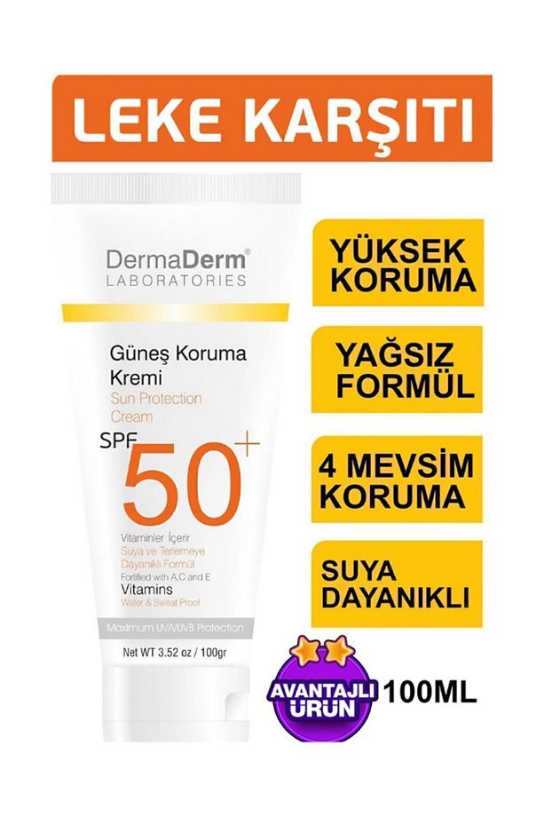 Güneş Kremi Spf 50 | Yüksek Uva/uvb Koruma | Yeni Üretim 100 gr 2 Adet - 5