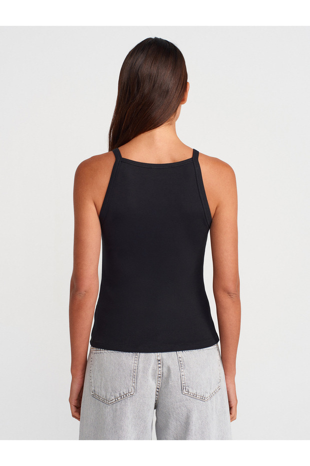 21055 Askılı Atlet-Siyah - 2