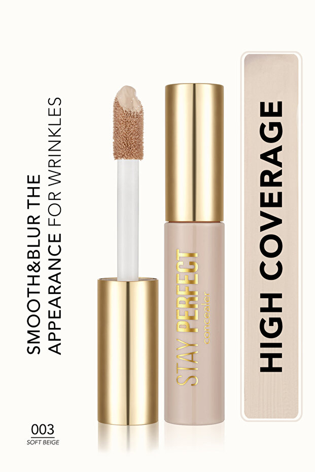 Natural Finish Concealer (COOL BOTTON) - Stay Perfect Concealer - 003 Soft Beige -8682536085489