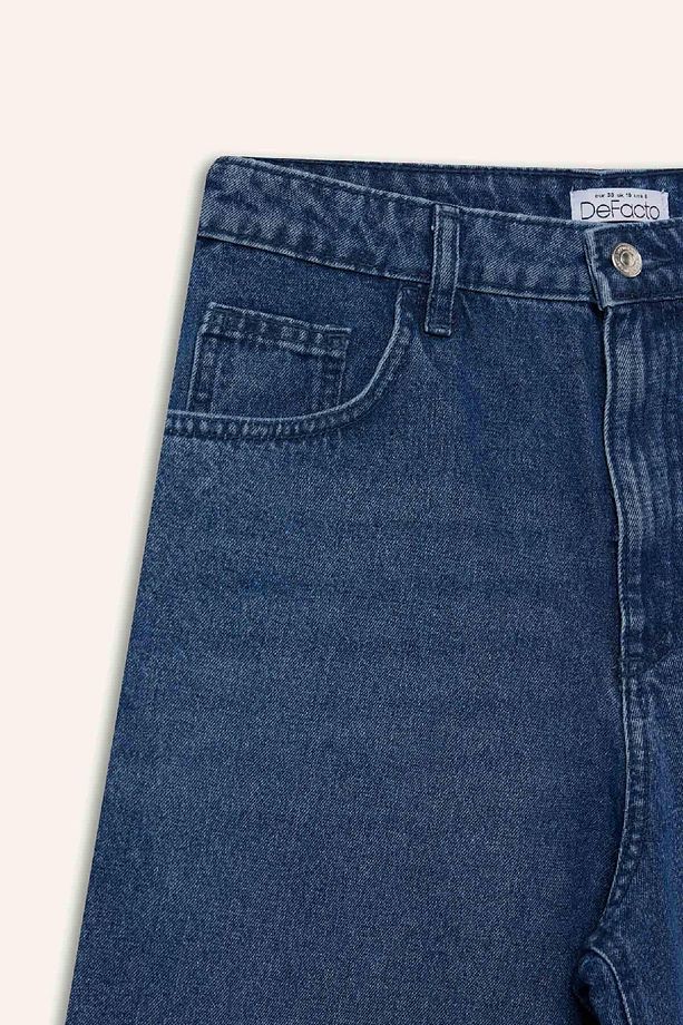 Yüksek Bel Jean Bermuda Şort E1615ax25sm - 8