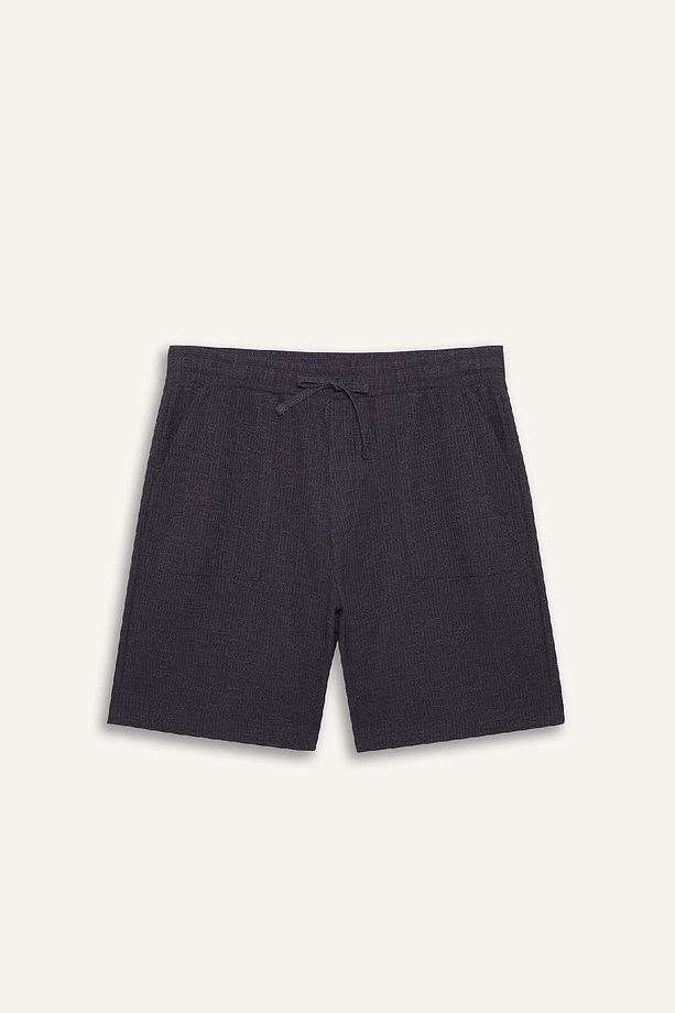Relax Fit Beli Bağcıklı Bermuda Şort E1236AX25SM - 7