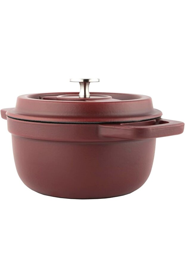 AMERCOOK قدر صلب أحمر 18سم - 5